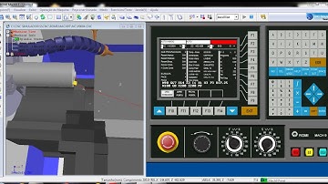 Simulador Torno CNC Comando Mach9 Ciclo G67