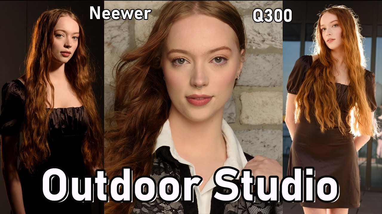 Outside Modeling Outdoor Model Photo shoot with Studio Lighting | Professional Lighting ...