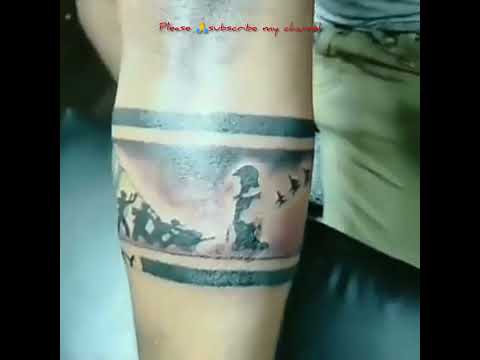 Indian Army Hand band tattoo  YouTube