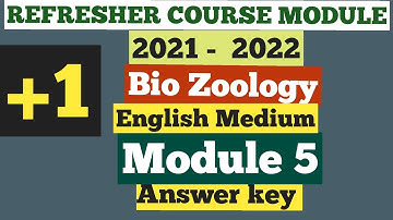 11th EM Bio Zoology Refresher Course Module 5 answer key 5