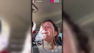 Mads Lewis having a BREAKDOWN after her breakup with Jaden Hossler on insta live...