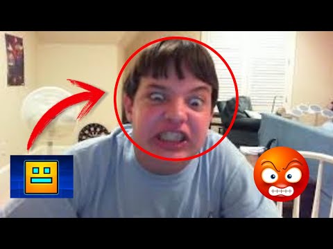 KID RAGE AT GEOMETY DASH (KEYBOARD SMASHED)
