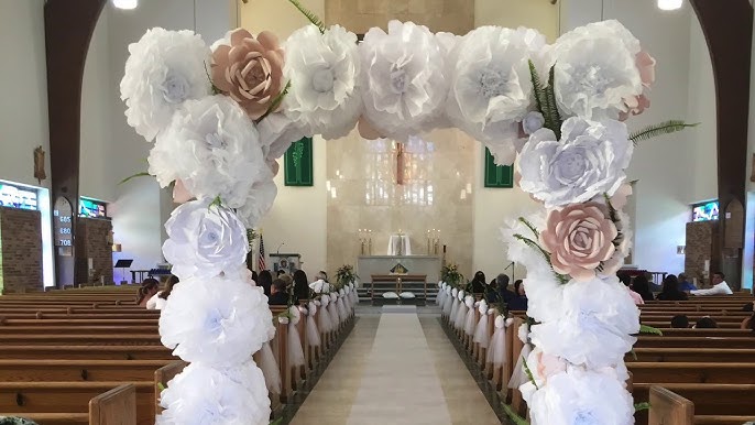 ✂️ Cómo Hacer un Ramo de Flores de Papel Para Novia paso a paso