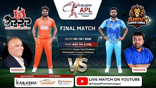 GRAND FINALE || PRUTHVI PANTHERS PUNASAN vs SHIV SUPER KINGS || APL-સીઝન ૨ || આંજણા પ્રીમિયર લીગ