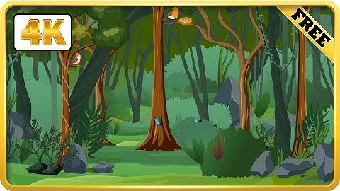 Animated Jungle background video loops | nature cartoon background | Free 4k download