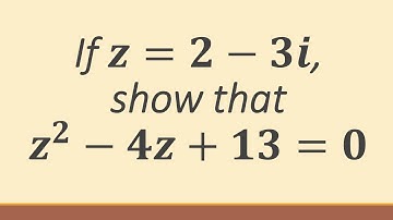 z=2-3i | Maths 2A Complex Numbers Question 21 #complexnumbers #maths2a