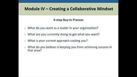 Creating a Collaborative Mindset