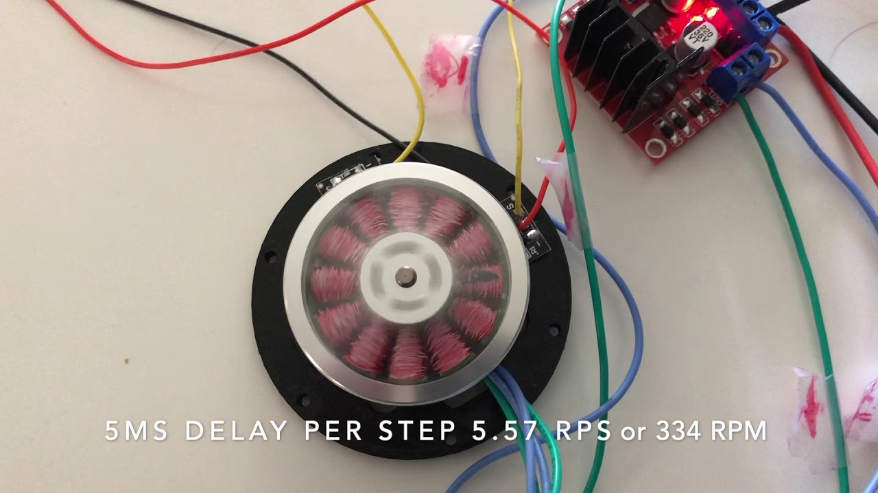 Robot actuator - Part 2 - Motor test run - YouTube
