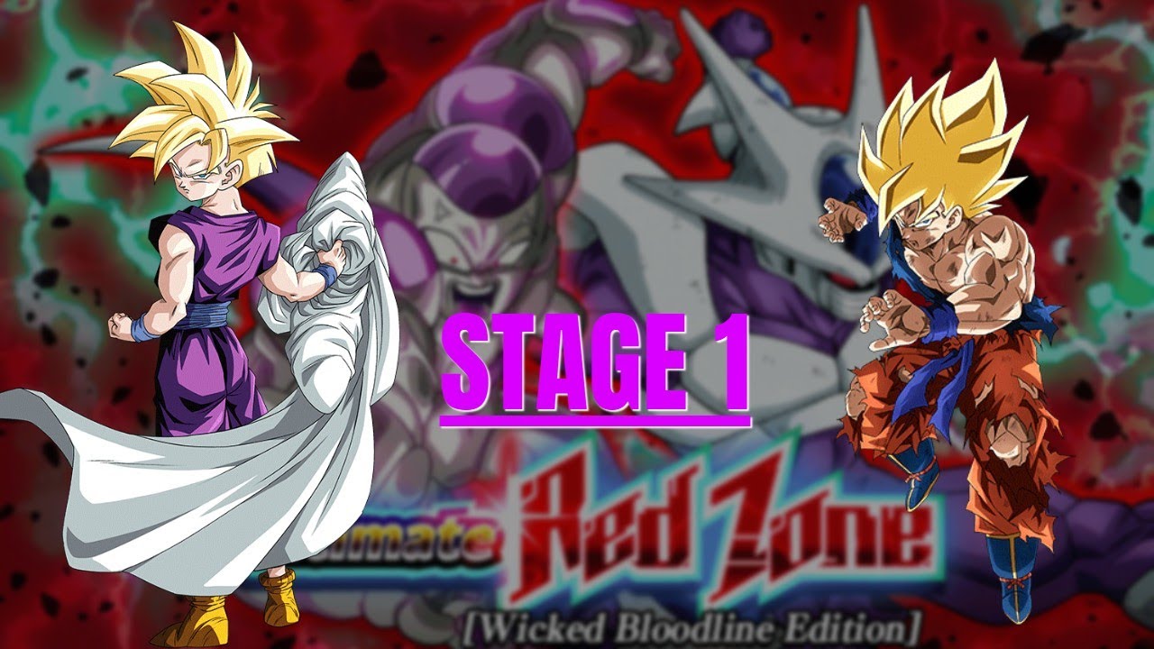 WICKED BLOODLINE ULTIMATE REDZONE STAGE 1 VS. FRIEZA BEATEN!! (Global Dokkan)