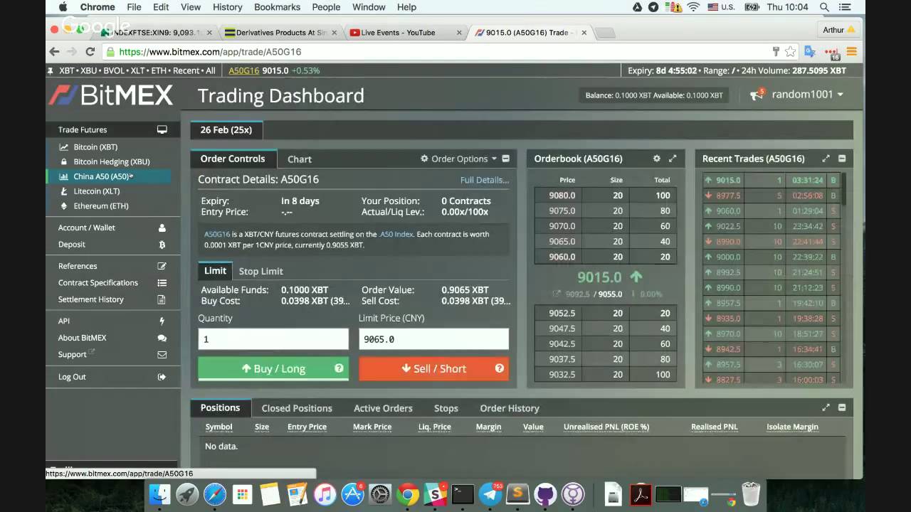 BitMEX China A50 Index Futures