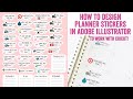 How to Design Planner Stickers in Adobe Illustrator to Use with Your Cricut Cutting Machine