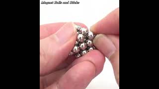 マグネットボールでつくる立方体ユニット Type A (正六面体) | Magnet Balls and Sticks