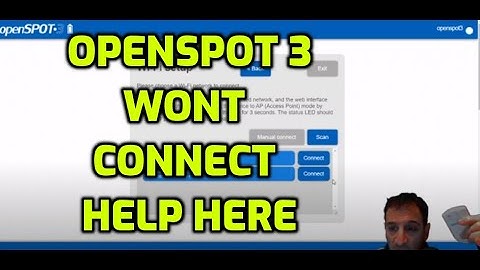 Openspot 3 Reboot and Re connect