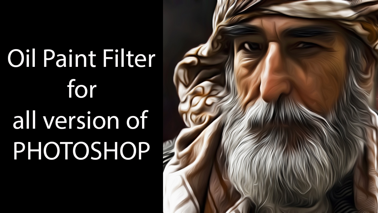 Oil Paint filter for all version of photoshop - YouTube