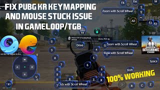 Fix Pubg Kr Keymapping And Mouse Stuck Issue In Gameloop/Tgb |100% Working | 2024