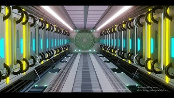 Journey into the Future: Unveiling the Breathtaking New Sci-Fi Corridor in Blender!  part 1