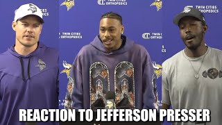 Reaction to Justin Jefferson's Contract Extension Press Conference