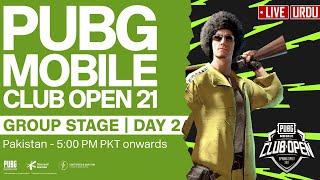 [Urdu] PMCO Pakistan Group Stage Day 2 | Spring Split | PUBG MOBILE Club Open 2021