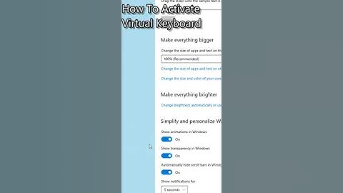 How to Enable the On-screen Keyboard in Windows 10