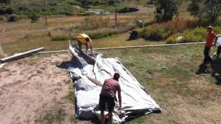 How to fold a Davis Tent (canvas wall tent)