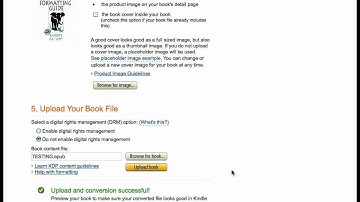 Self Publish your e-book on Kindle Direct Publishing (KDP) service -- Part 4