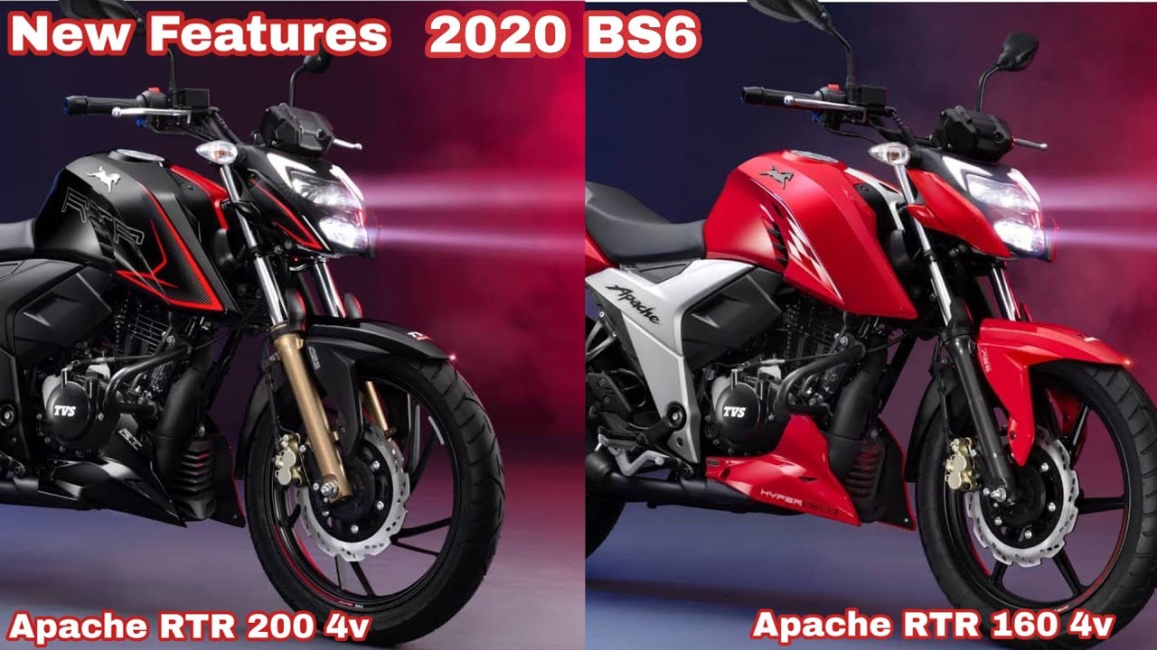 Tvs Apache 200 4v 2020 Tvs Apache 160 4v 2020 Bs6 Model