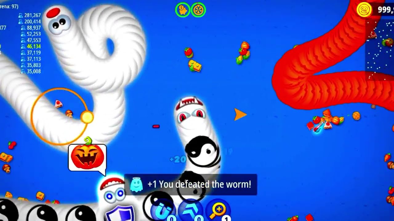 #wormszone 🪱.io 001 Slither Snake Top01/Best World Record 🪱#snake😱😱cacingWormszoneio #snakegame 😈😈