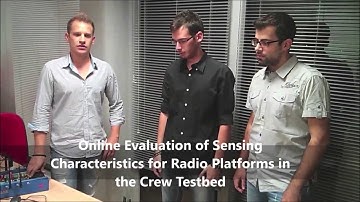 Online Evaluation of Sensing Characteristics for Radio Platforms in the CREW Testbed-MobiCom13