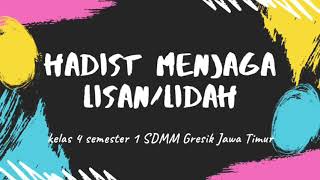 Hadist menjaga lidah/lisan