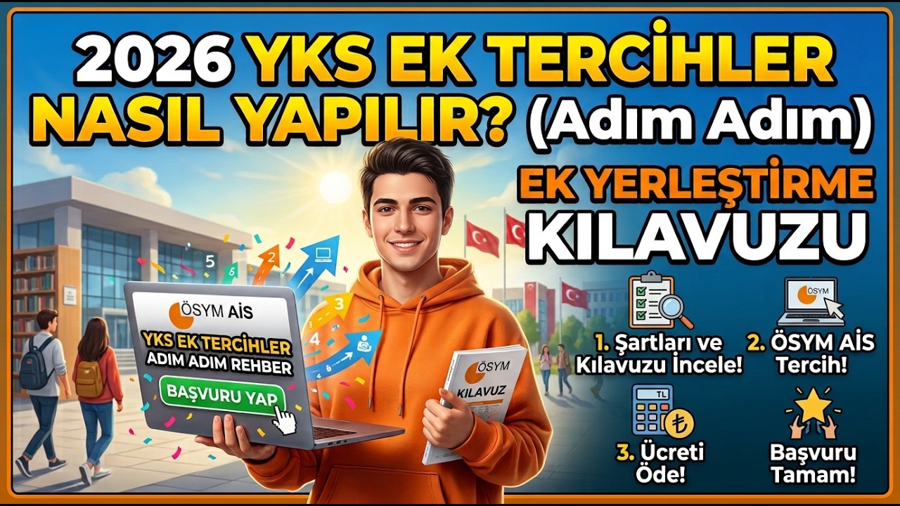 2026 YKS EK TERCİHLERİ NASIL YAPILIR?