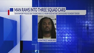 Davenport driver with cocaine and 3-year-old in car rams squad cars head-on: Police