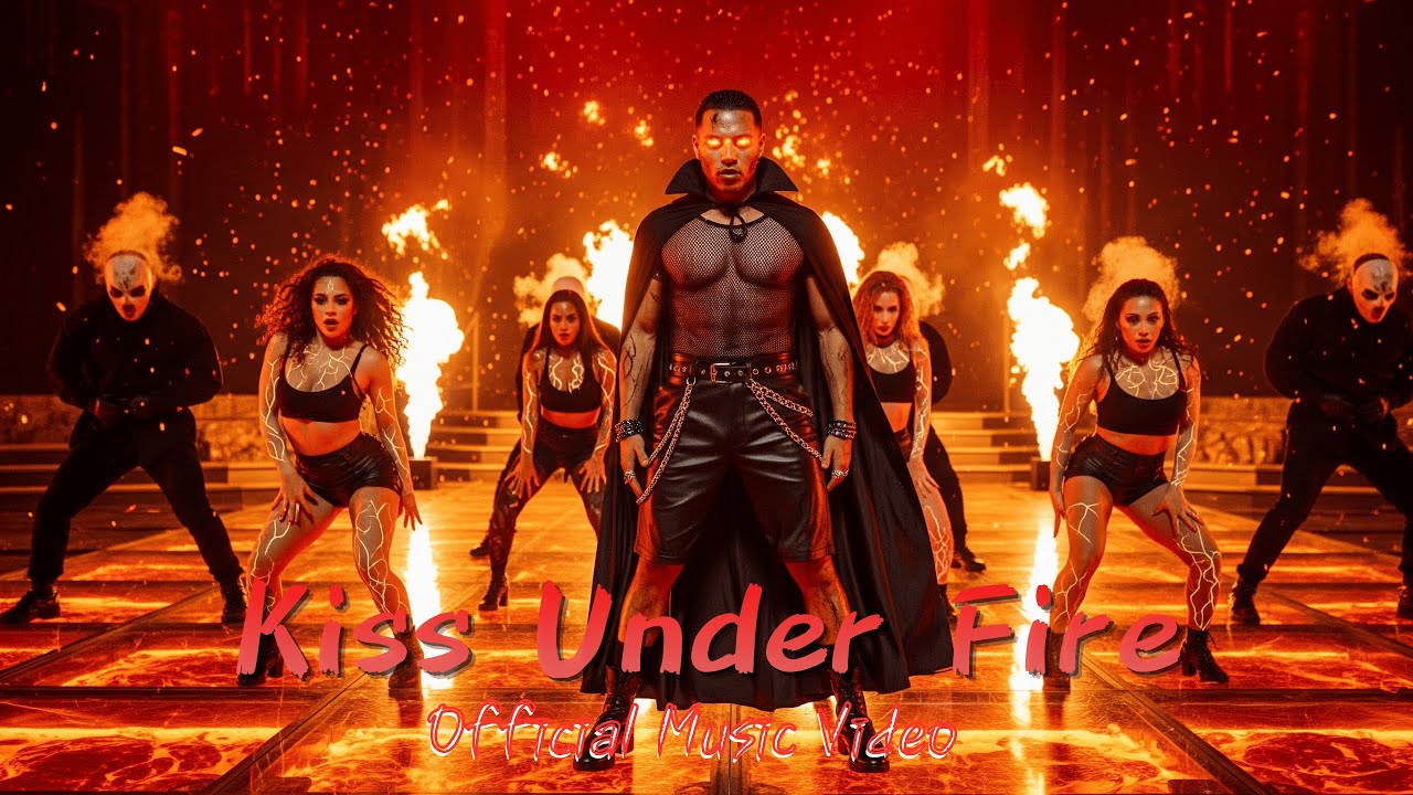 Kiss Under Fire 🔥 (Official Music Video) |Latin EDM Love Anthem 
