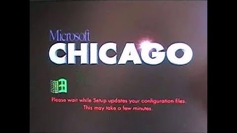 Installed of the Microsoft Chicago 4.00.122