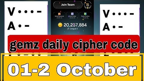 01-2 October gemz daily cipher code today| gemz daily code today 1 october #gemzdailycode