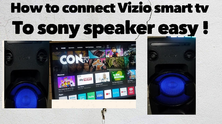 How to connect speakers to vizio tv