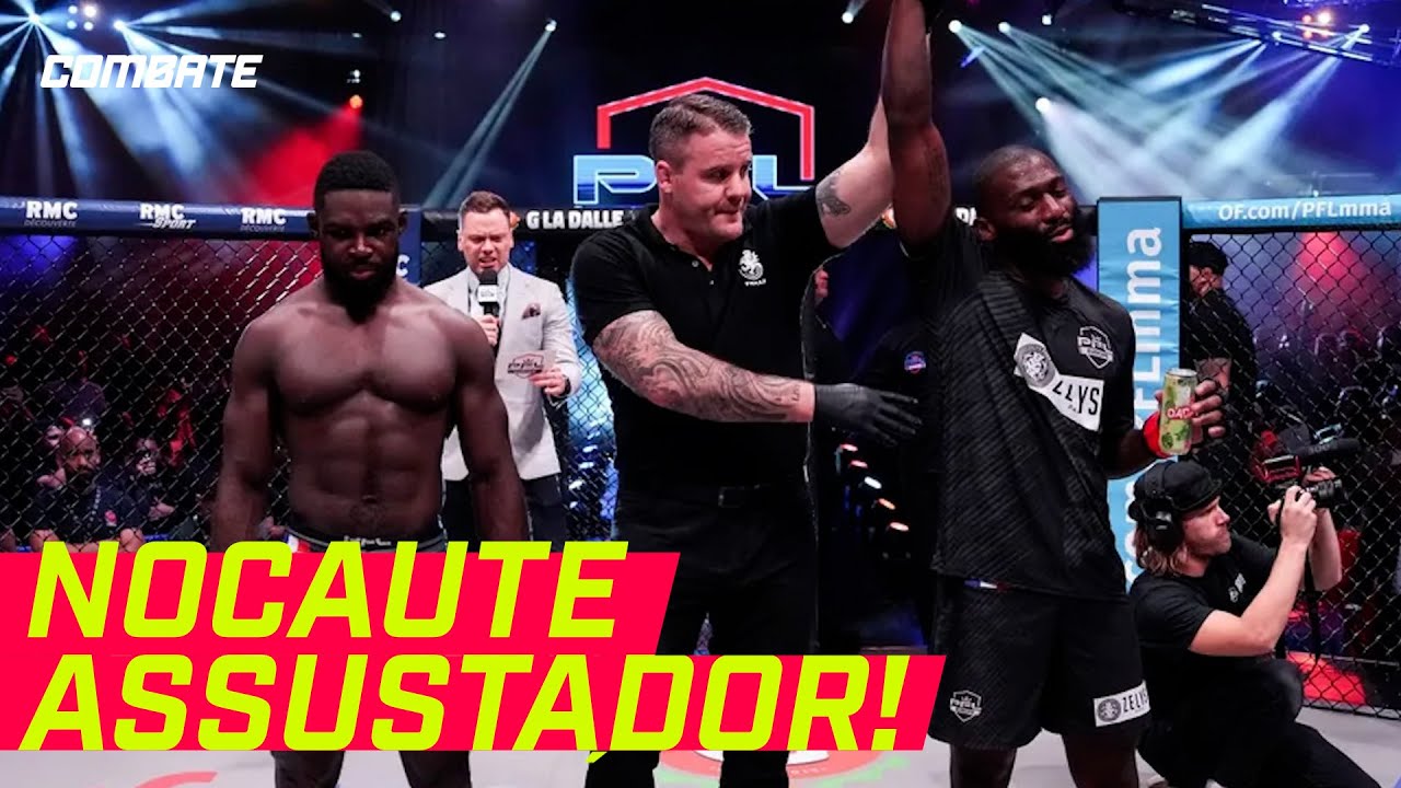 COM MBAPPÉ NA PLATEIA, DOUMBÉ APAGA ADVERSÁRIO NA PFL EUROPA | MELHORES MOMENTOS | Combate.globo