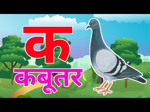A for Apple (Anar), Aa for Mango (Aam), Hindi Alphabet, Vowels, K for Pigeon (Kabootar), a se ana...