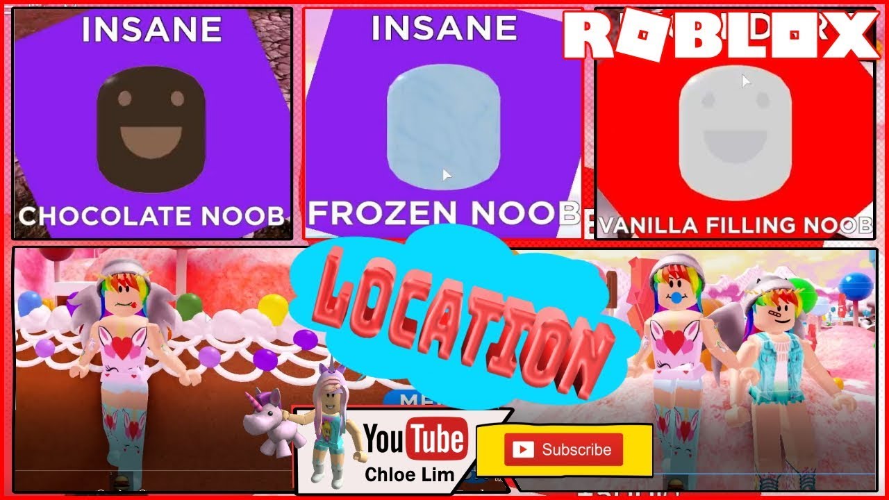 Roblox Gameplay Find The Noobs 2 Candy World All 45 - roblox angry noob