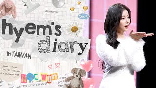 [🐹-log] 대만에서 N끼 먹은 혬이의 브이로그 | 2024 Fanmeeting Tour 'Hyem's Diary' in TAIWAN Behind