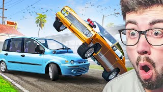 REACCIONANDO A ACCIDENTES DE TRÁFICO EXTREMOS 💥 | BeamNG Drive