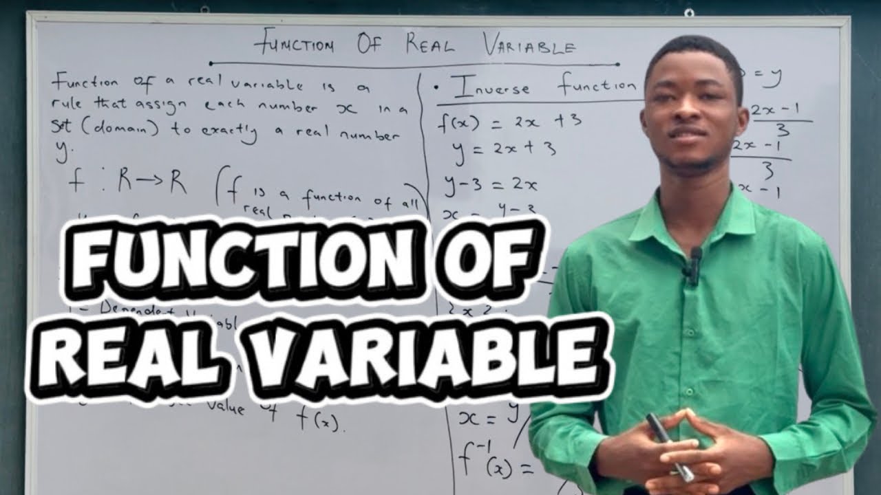What Is a Function of a Real Variable?