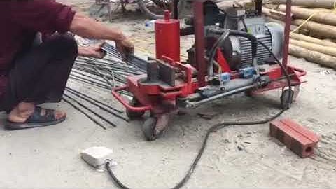 Máy bẻ mỏ, bẻ đai sắt   0985860235