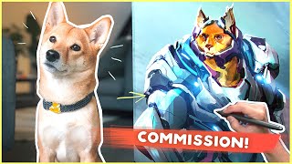 PROFESSIONAL ARTIST Draws My Dog!