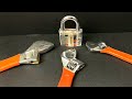 Open A Transparent LOCK Using Adjustable Wrench