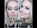 GRWM Holiday Glitter Cut Crease