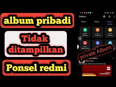 Cara Memperbaiki Album Pribadi Galeri Tidak Muncul di Ponsel Redmi Mi.  Album pribadi MIUI 13