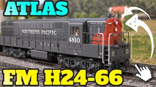 Atlas HO Fairbanks-Morse H24-66 Locomotive in SP Livery! ESU LOKSound/DCC & LED Lights + More!
