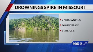 Missouri sees spike in drownings; 27 this year, 11 in July