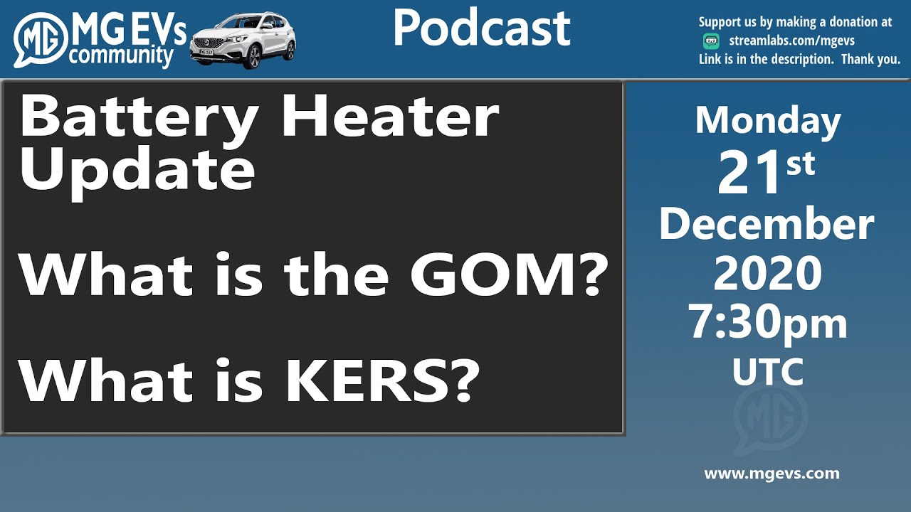 Podcast: MG EV owners discuss the battery heater update, the GOM and KERS