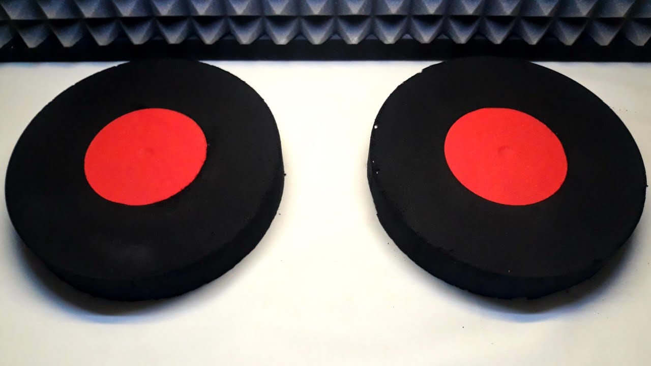 asmr baking soda crushing vinyl discs YouTube